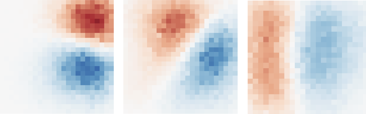 Orientationally-selective cells